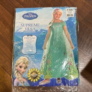 Girls Supreme Elsa Costume Large